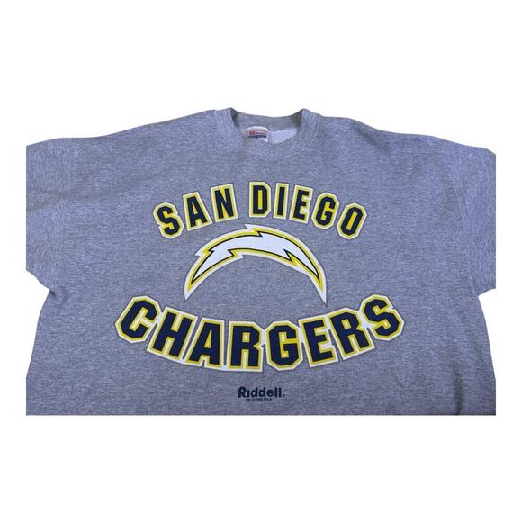 Vintage 90s San Diego Chargers Graphic Crewneck Sweatshirt Gray XL Made In USA - Picture 13 of 15
